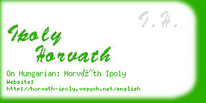 ipoly horvath business card